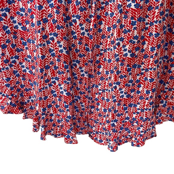 *NWT* J. Crew Sleeveless Ruffle Midi Dress w/ Curved Hem w/Pockets - Picture 9 of 11